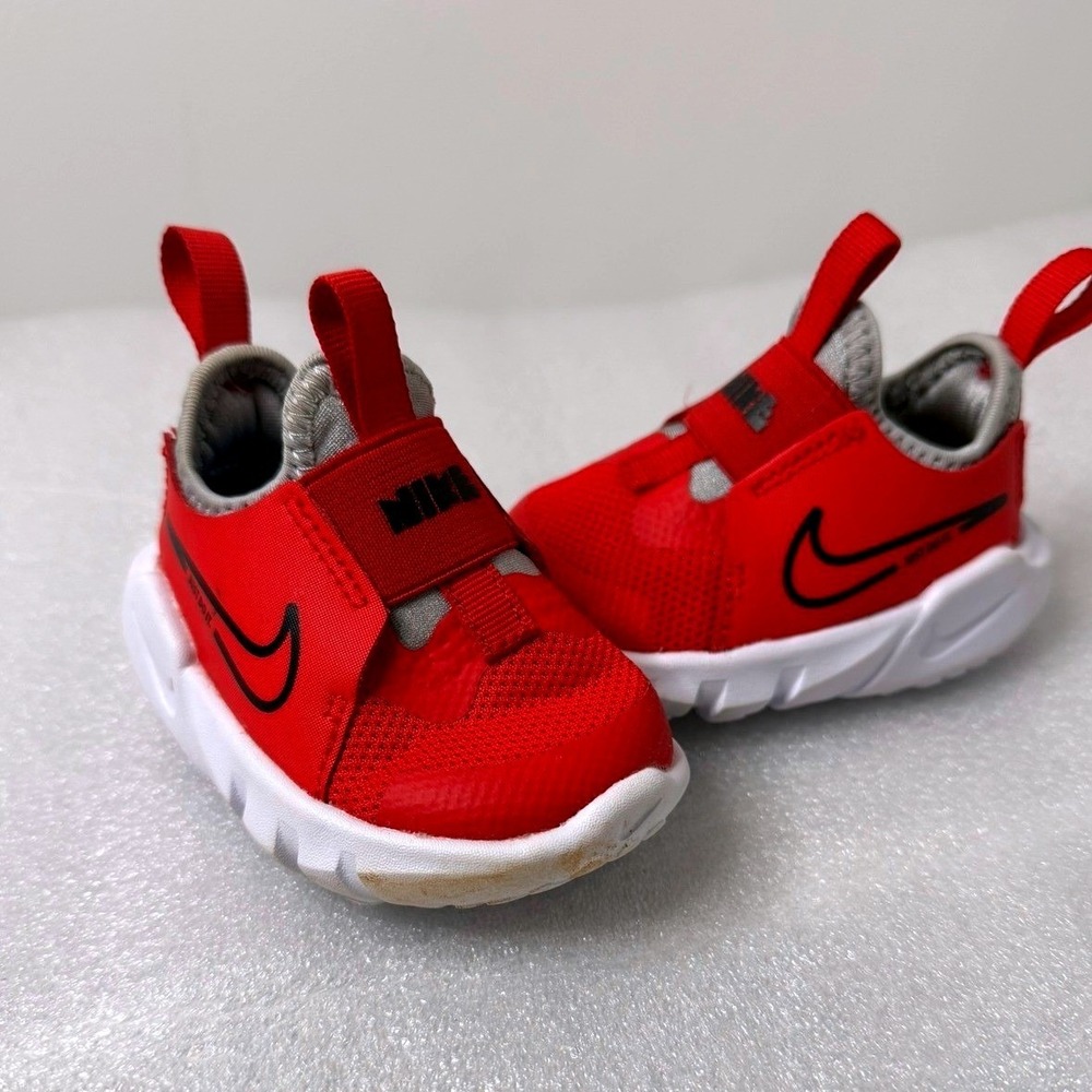 Nike Flex Runner 2 Infant Shoes University Red Black DJ6039-607 Size 2C